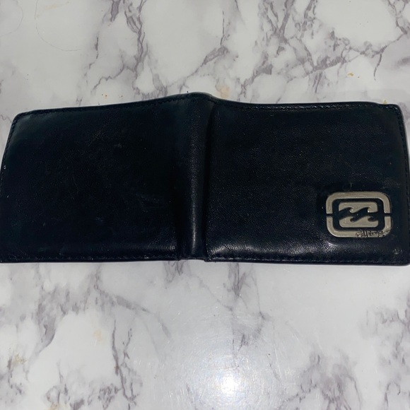 Billabong Black Genuine Leather Card Holder Wallet - Picture 8 of 8